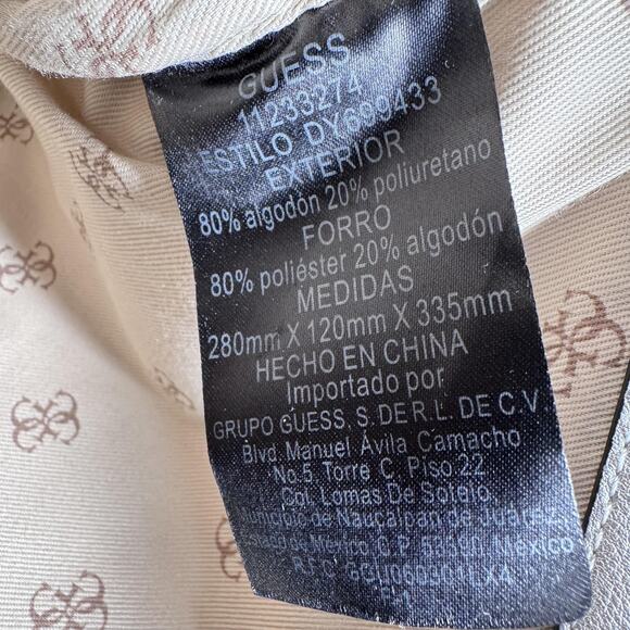 Guess Mini Backpack Purse Blue Denim Silver Trim Logo Los Angeles DY699433 - Picture 11 of 12